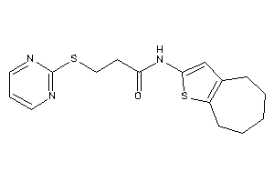 3-(2-pyrimidylthio)-N-(5,6,7,8-tetrahydro-4H-cyclohepta[b]thiophen-2-yl)propionamide