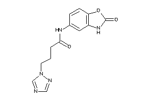 N-(2-keto-3H-1,3-benzoxazol-5-yl)-4-(1,2,4-triazol-1-yl)butyramide