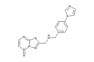 2-[[(4-imidazol-1-ylbenzyl)amino]methyl]-[1,3,4]thiadiazolo[3,2-a]pyrimidin-5-one