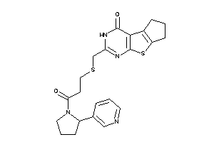 [[3-keto-3-[2-(3-pyridyl)pyrrolidino]propyl]thio]methylBLAHone