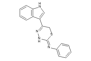Image of [5-(1H-indol-3-yl)-3,6-dihydro-1,3,4-thiadiazin-2-ylidene]-phenyl-amine