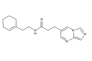 Image of N-(2-cyclohexen-1-ylethyl)-3-imidazo[1,5-a]pyrimidin-3-yl-propionamide