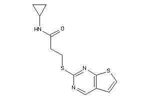 N-cyclopropyl-3-(thieno[2,3-d]pyrimidin-2-ylthio)propionamide