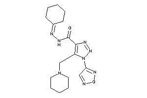 N-(cyclohexylideneamino)-1-furazan-3-yl-5-(piperidinomethyl)triazole-4-carboxamide