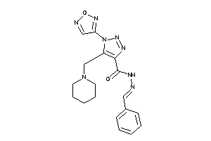 N-(benzalamino)-1-furazan-3-yl-5-(piperidinomethyl)triazole-4-carboxamide