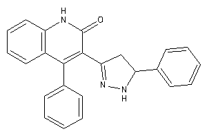 4-phenyl-3-(5-phenyl-2-pyrazolin-3-yl)carbostyril