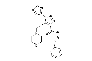 N-(benzalamino)-1-furazan-3-yl-5-(piperazinomethyl)triazole-4-carboxamide