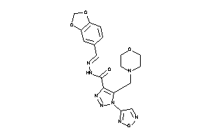 1-furazan-3-yl-5-(morpholinomethyl)-N-(piperonylideneamino)triazole-4-carboxamide