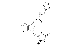 N-(2-furfuryl)-2-[3-[(4-keto-2-thioxo-thiazolidin-5-ylidene)methyl]indol-1-yl]acetamide