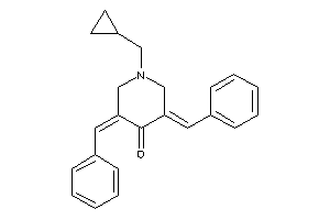 Image of 3,5-dibenzal-1-(cyclopropylmethyl)-4-piperidone