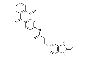 Image of N-(9,10-diketo-2-anthryl)-3-(2-keto-1,3-dihydrobenzimidazol-5-yl)acrylamide