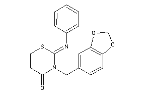 2-phenylimino-3-piperonyl-1,3-thiazinan-4-one
