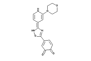 Image of 4-[3-(2-morpholino-1H-pyridin-4-ylidene)-1,2,4-oxadiazol-5-yl]-o-benzoquinone