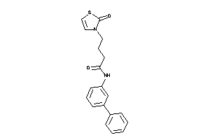 4-(2-keto-4-thiazolin-3-yl)-N-(3-phenylphenyl)butyramide