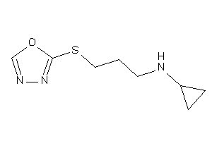 Cyclopropyl-[3-(1,3,4-oxadiazol-2-ylthio)propyl]amine