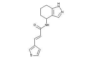 N-(4,5,6,7-tetrahydro-1H-indazol-4-yl)-3-(3-thienyl)acrylamide