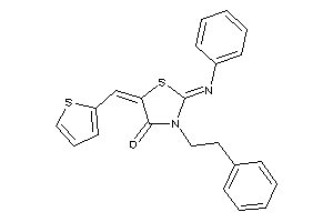 3-phenethyl-2-phenylimino-5-(2-thenylidene)thiazolidin-4-one