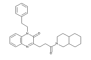 3-[3-(3,4,4a,5,6,7,8,8a-octahydro-1H-isoquinolin-2-yl)-3-keto-propyl]-1-phenethyl-quinoxalin-2-one