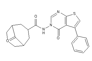 Image of 9-keto-N-(4-keto-5-phenyl-thieno[2,3-d]pyrimidin-3-yl)bicyclo[3.3.1]nonane-7-carboxamide