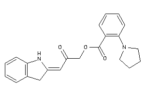Image of 2-pyrrolidinobenzoic Acid (3-indolin-2-ylidene-2-keto-propyl) Ester