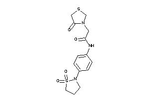 N-[4-(1,1-diketo-1,2-thiazolidin-2-yl)phenyl]-2-(4-ketothiazolidin-3-yl)acetamide