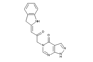 5-(3-indolin-2-ylidene-2-keto-propyl)-1H-pyrazolo[3,4-d]pyrimidin-4-one