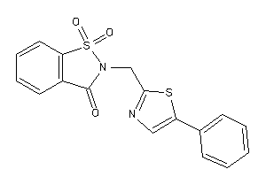 1,1-diketo-2-[(5-phenylthiazol-2-yl)methyl]-1,2-benzothiazol-3-one