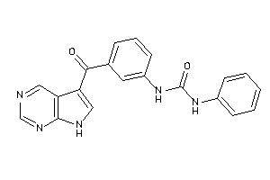 1-phenyl-3-[3-(7H-pyrrolo[2,3-d]pyrimidine-5-carbonyl)phenyl]urea