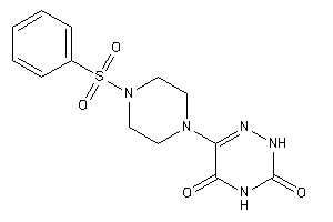 6-(4-besylpiperazino)-2H-1,2,4-triazine-3,5-quinone