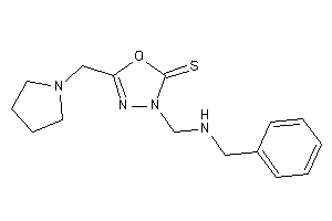 Image of 3-[(benzylamino)methyl]-5-(pyrrolidinomethyl)-1,3,4-oxadiazole-2-thione