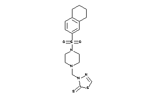 3-[(4-tetralin-6-ylsulfonylpiperazino)methyl]-1,3,4-thiadiazole-2-thione