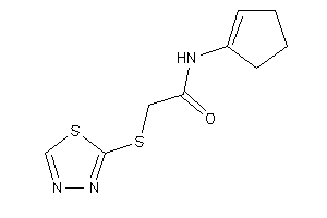 N-cyclopenten-1-yl-2-(1,3,4-thiadiazol-2-ylthio)acetamide