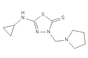 5-(cyclopropylamino)-3-(pyrrolidinomethyl)-1,3,4-thiadiazole-2-thione