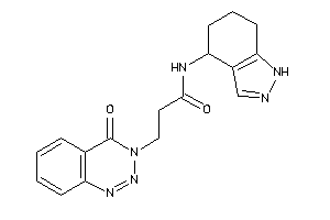 3-(4-keto-1,2,3-benzotriazin-3-yl)-N-(4,5,6,7-tetrahydro-1H-indazol-4-yl)propionamide