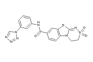 2,2-diketo-N-[3-(tetrazol-1-yl)phenyl]-3,4-dihydro-[1,2,4]thiadiazino[3,4-b][1,3]benzothiazole-8-carboxamide