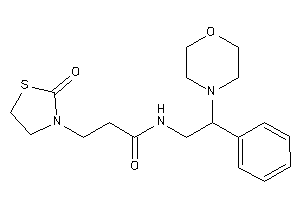 3-(2-ketothiazolidin-3-yl)-N-(2-morpholino-2-phenyl-ethyl)propionamide