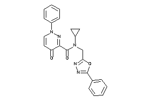 N-cyclopropyl-4-keto-1-phenyl-N-[(5-phenyl-1,3,4-oxadiazol-2-yl)methyl]pyridazine-3-carboxamide