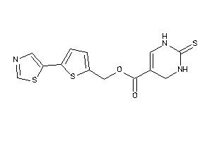 2-thioxo-3,4-dihydro-1H-pyrimidine-5-carboxylic Acid (5-thiazol-5-yl-2-thienyl)methyl Ester