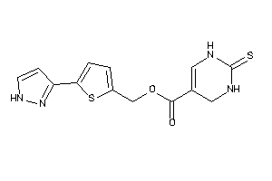 2-thioxo-3,4-dihydro-1H-pyrimidine-5-carboxylic Acid [5-(1H-pyrazol-3-yl)-2-thienyl]methyl Ester