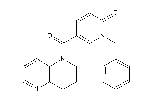 Image of 1-benzyl-5-(3,4-dihydro-2H-1,5-naphthyridine-1-carbonyl)-2-pyridone