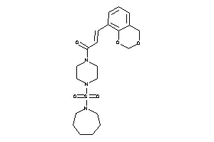 1-[4-(azepan-1-ylsulfonyl)piperazino]-3-(4H-1,3-benzodioxin-8-yl)prop-2-en-1-one