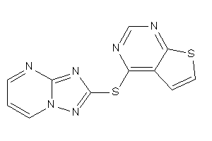 4-([1,2,4]triazolo[1,5-a]pyrimidin-2-ylthio)thieno[2,3-d]pyrimidine