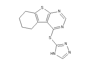 Image of 4-(4H-1,2,4-triazol-3-ylthio)-5,6,7,8-tetrahydrobenzothiopheno[2,3-d]pyrimidine
