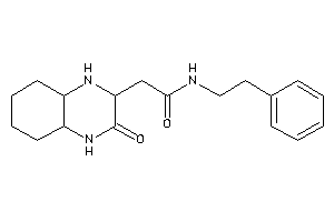 Image of 2-(3-keto-2,4,4a,5,6,7,8,8a-octahydro-1H-quinoxalin-2-yl)-N-phenethyl-acetamide