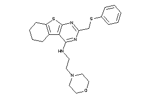 2-morpholinoethyl-[2-[(phenylthio)methyl]-5,6,7,8-tetrahydrobenzothiopheno[2,3-d]pyrimidin-4-yl]amine