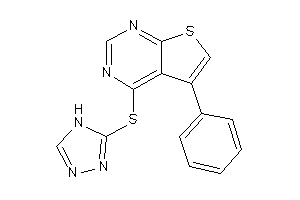 5-phenyl-4-(4H-1,2,4-triazol-3-ylthio)thieno[2,3-d]pyrimidine