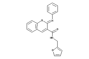 Image of N-(2-furfuryl)-2-phenylimino-chromene-3-carboxamide