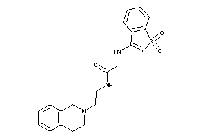 N-[2-(3,4-dihydro-1H-isoquinolin-2-yl)ethyl]-2-[(1,1-diketo-1,2-benzothiazol-3-yl)amino]acetamide