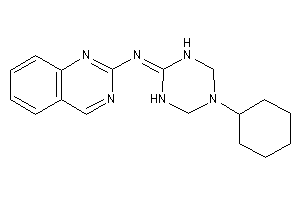 Image of (5-cyclohexyl-1,3,5-triazinan-2-ylidene)-quinazolin-2-yl-amine