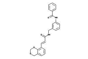 N-[3-[[[3-(4H-1,3-benzodioxin-8-yl)acryloyl]amino]methyl]phenyl]benzamide